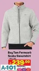 BAY TAM FERMUARLI SCUBA SWEATSHİRT